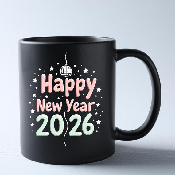 Happy New Year 2026 PNG Bundle, Hello 2026 PNG, Gold New Year
