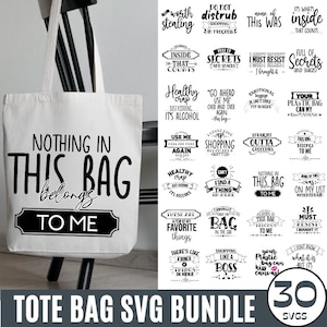 Ensemble de sac fourre-tout SVG, Svg de sac fourre-tout drôle, citations drôles svg, sac fourre-tout Png, dictons de sac fourre-tout Svg, Svg de sac de maman, svg de sac du marché, fichier de coupe Cricut