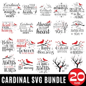 Cardinal svg, Cardinal Memorial Quote Plotter svg, Christmas Cardinal Ornament Svg, Christmas Quotes Svg, Christmas Scene Svg