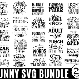 Funny quotes bundle svg, Funny Svg Bundle, Sarcastic Svg Bundle, Sarcastic Sayings Svg Bundle, Funny Quotes Svg, Silhouette, Cricut