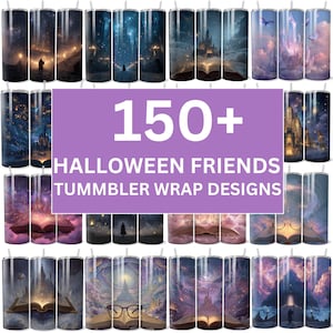 150+ Wizard World Tumbler Wrap Png, 20 Unzen Skinny Tumbler Bundle, Zauberer Schule Sublimation Wrap Design, Magic Tumbler Png, digitaler Download