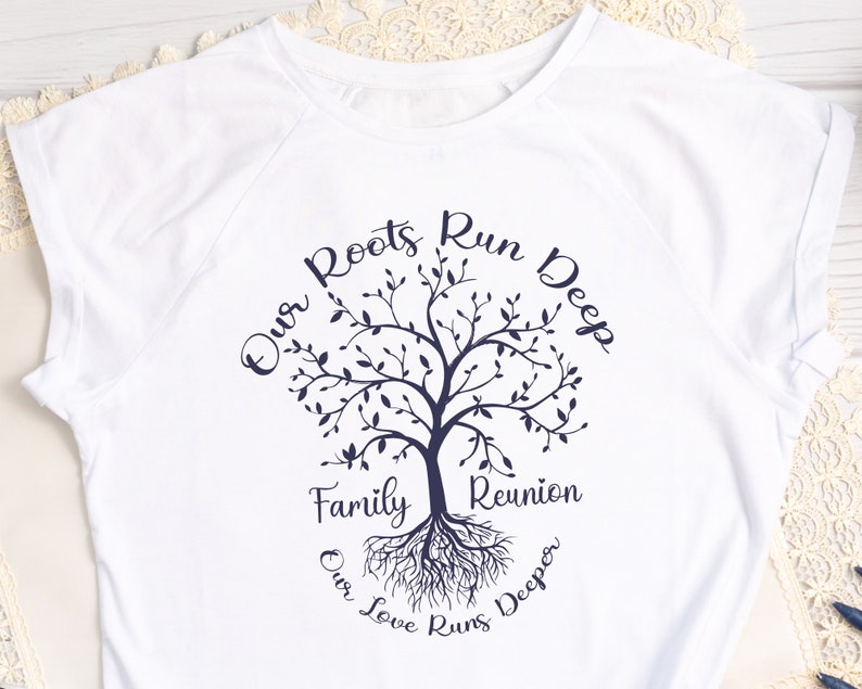 Family Reunion Our Roots Run Deep, Tree of Life Png, Family Tree Svg, Family Reunion Svg, Tree with roots svg, svg, dxf file for cricut image 5