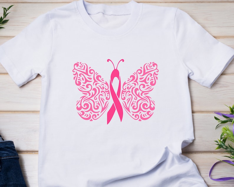 60 Breast Cancer SVG Bundle, Pink Awareness ribbon Svg,Cancer Awareness svg, Fight Cancer Svg, Cancer Quote Svg,tackle cancer svg image 4
