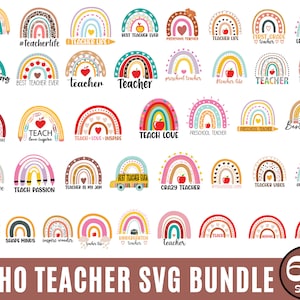 Boho Regenbogen Lehrer Svg, Lehrer Leben Svg, Kindergarten Svg, Lehrer Liebe Inspirieren, Lehrer Zitat Svg, Lehrer Vibes svg, bester Lehrer aller Zeiten