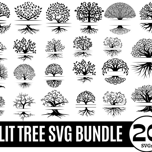 20 Tree of life svg, Family Tree Svg, tree with Roots Svg, tree roots svg, Our Roots SVG, Family svg, Family Reunion SVG, Cut file cricut.
