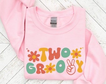Two Groovy Svg, 2nd Birthday svg, Retro two Groovy PNG, Groovy birthday, Hippie png, Groovy sublimation, Groovy vibes