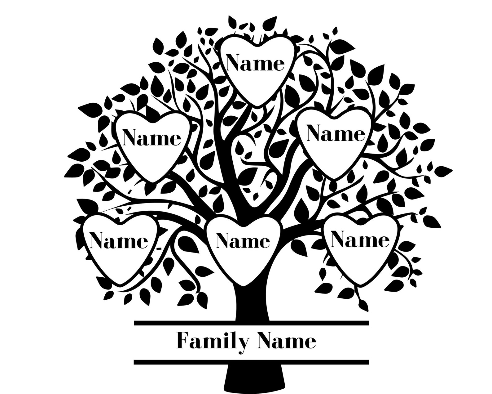 Family Tree Svg Bundle 1-15 Members Family Reunion Svg - Etsy