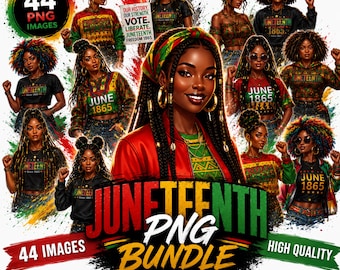 Black History PNG Clipart, Juneteenth PNG Bundle, African American Woman Sublimation Design, 1865 Freedom Shirt PNG,  Emancipation Day Png