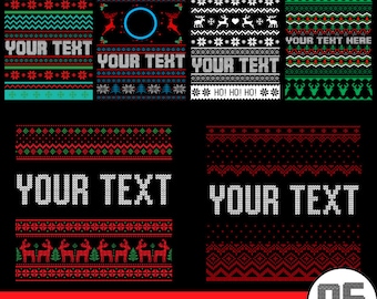 06 Ugly Sweater SVG Bundle, Christmas Ugly Sweater Templates, Ugly Sweater Svg, Ugly Sweater png, Ugly Sweater Font Svg Cut for Cricut