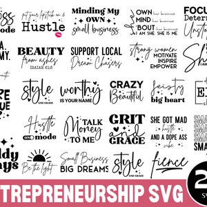 25 Svg entrepreneur, Svg Small Biz, motivation pdg svg, modèles de chemise d'entrepreneur, bébé patron, conception svg agitation, svg patron fille, petite entreprise