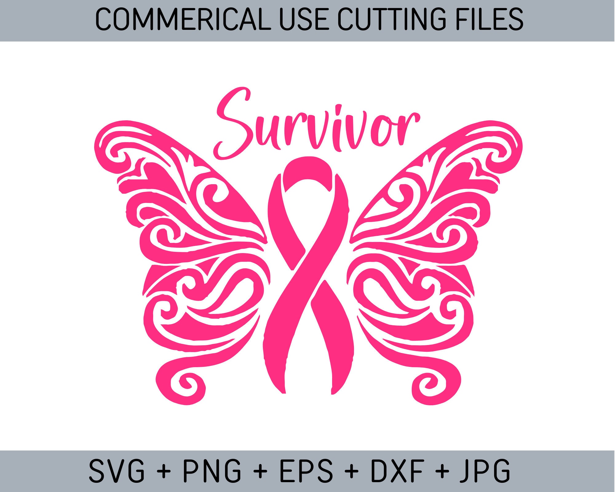Cancer Survivor Svg, Breast Cancer SVG, Cancer SVG, Cancer Awareness SVG,  Fight Cancer Svg, Breast Cancer Shirt, Ribbon, Cut File for Cricut 