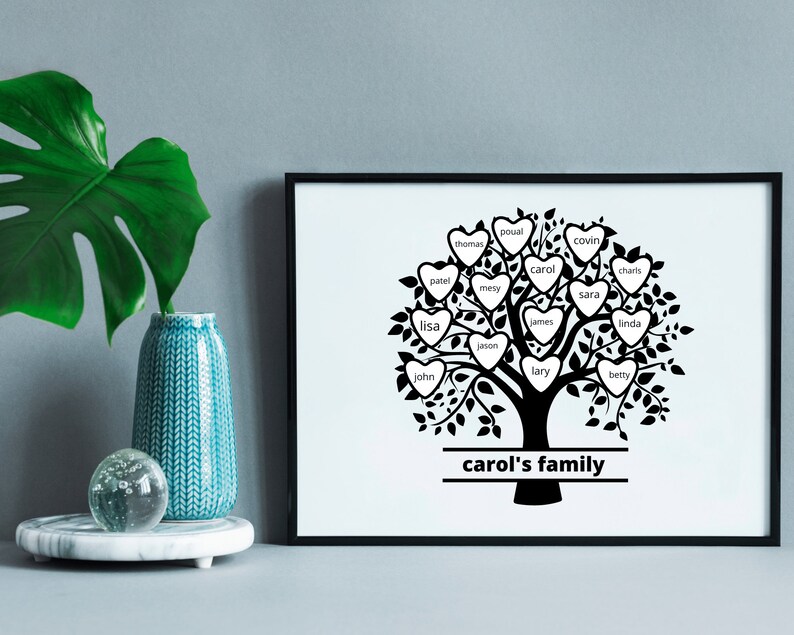 15 People Family Tree Svg Family Reunion Svg Custom Family - Etsy