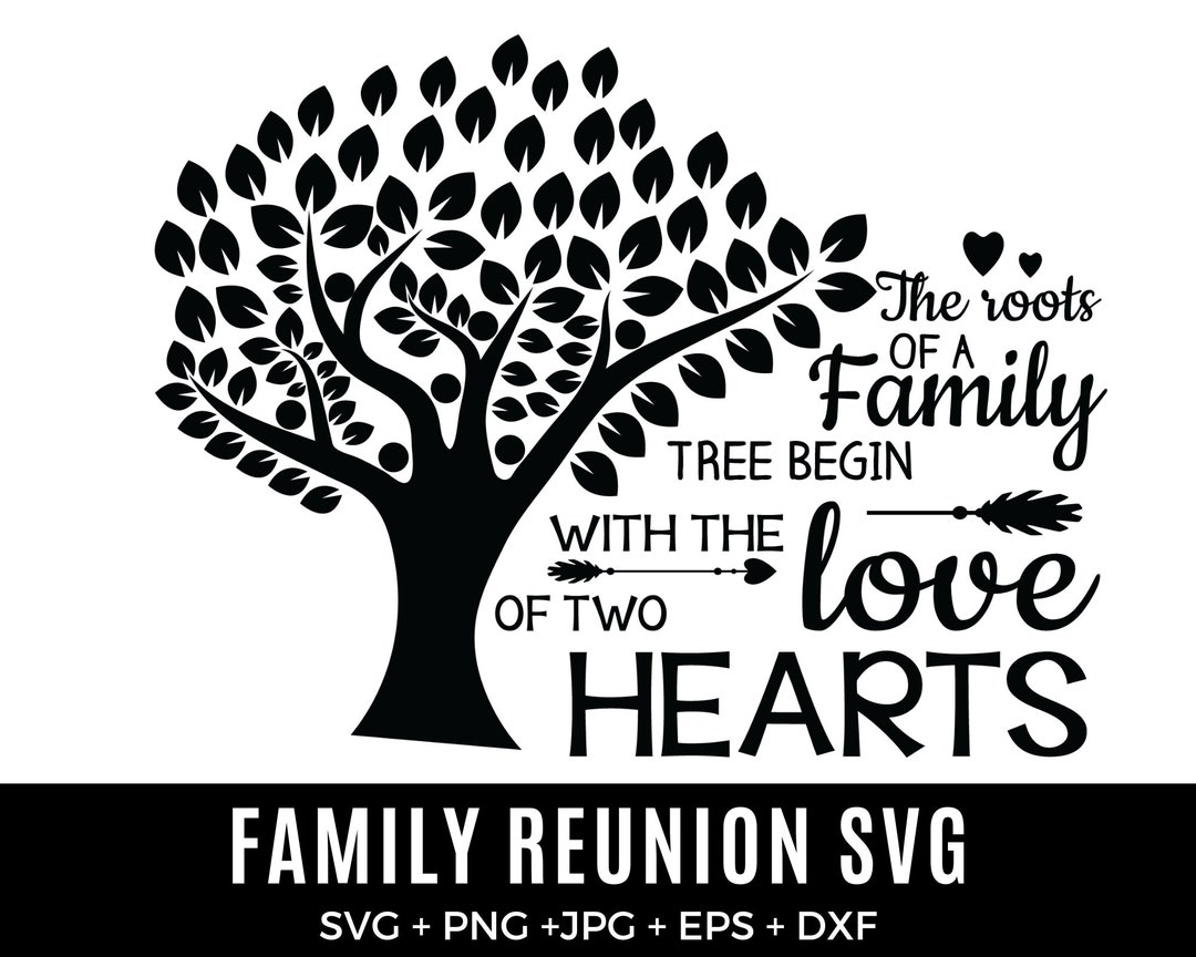 Our Roots Run Deep Shirt Design SVG - Family Reunion Tree SVG Custom ...