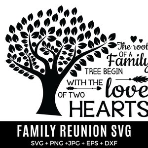 Our Roots Run Deep Shirt Design SVG - Family Reunion Tree SVG Custom with Family Name - tree of life svg