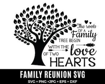 Our Roots Run Deep Shirt Design SVG - Family Reunion Tree SVG Custom with Family Name - tree of life svg