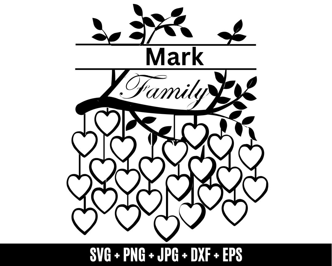 Family Tree Svg 24 Members, Tree of Life Svg, Family Reunion Svg