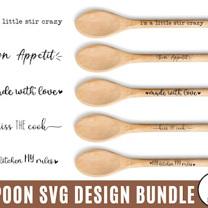 Löffel SVG-Bundle, lustig Kochen svg, Spatel-Zitate, Küche svg, Holzlöffel svg, lustige Küchen-Svg, Löffelgriff-Sprüche svg, Backen svg
