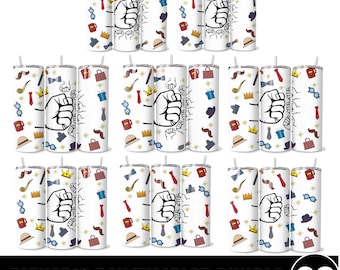 Father's Day Fist Bump Tumbler Bundle, Kids Names Svg Png, Custom Best Dad Ever 20oz Skinny Tumbler, Dad and Children Hand, Digital Download