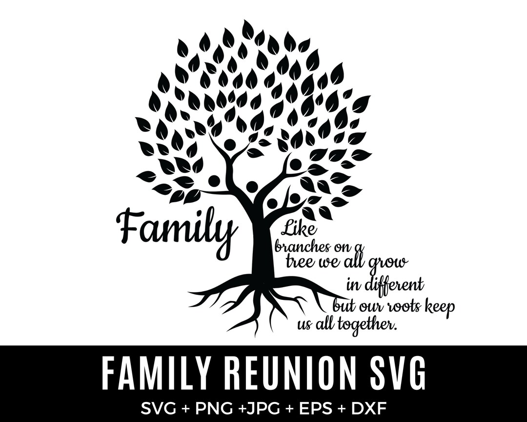 Our Roots Run Deep Shirt Design SVG - Family Reunion Tree SVG Custom ...