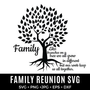 Our Roots Run Deep Shirt Design SVG - Family Reunion Tree SVG Custom with Family Name - tree of life svg