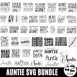 Tante SVG Bundle, Tante SVG Png, Tante Leben Svg, beste Tante aller Zeiten SVG, Auntie Shirt Png, Tante Cricut Cut File, Silhouette svg png dxf