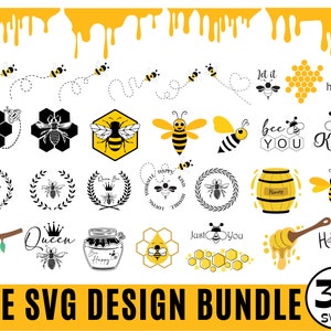Bee SVG, Bee Path bundel SVG, Honeybee svg, bijenkoningin svg, Bee kind svg, BeeHive Svg, Cute Bee Svg, Bumble Bee Svg-bestanden voor snijmachine