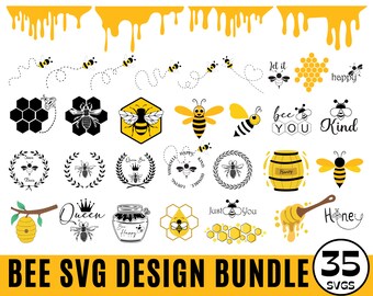 Bee SVG, Bee Path bundle SVG, Honeybee svg, Queen bee svg, Bee kind svg, BeeHive Svg, Cute Bee Svg, Bumble Bee Svg Files for cutting machine
