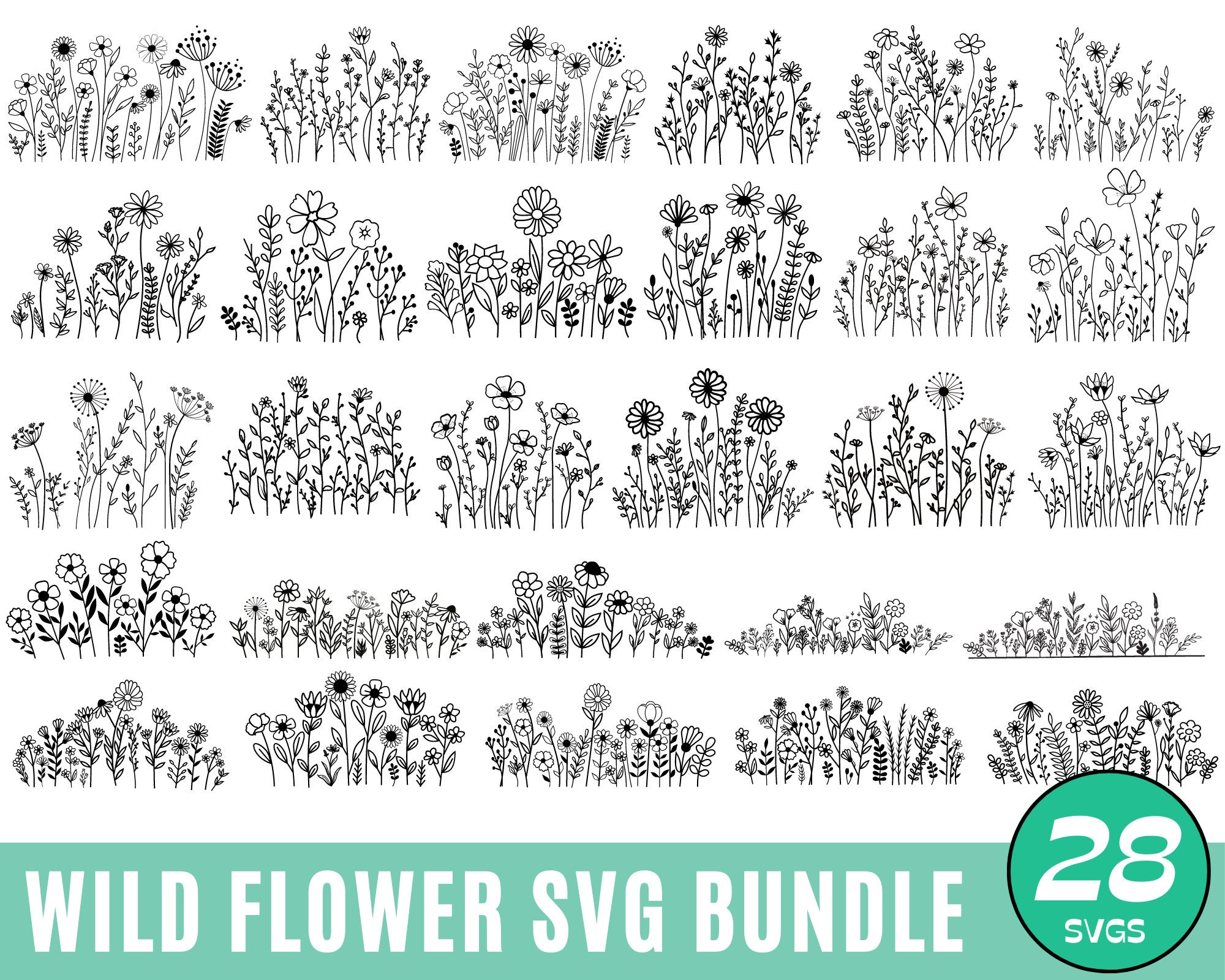 Simple Flower Flat Pastel White PNG & SVG Design For T-Shirts