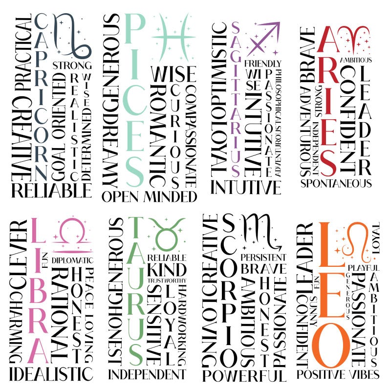 12 Zodiac Signs SVG Bundle, Astrology Clipart, Horoscope SVG, Positive Zodiac Quotes, Star Sign Shirt Designs, Zodiac Symbols, Digital Png image 2