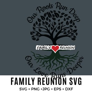 Our Roots Run Deep Shirt Design SVG - Family Reunion Tree SVG Custom ...