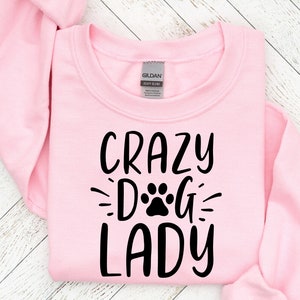 Señora loca por los perros Svg, mamá Svg, pata Svg, amante de los perros, mamá peluda Svg, pawsitive, letrero redondo para puerta de entrada, cachorro Svg, dichos de perros, clipart de perro