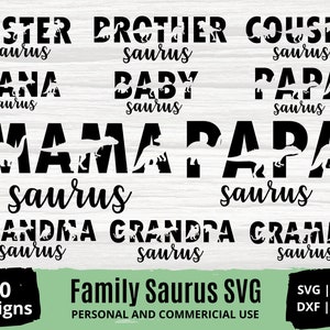 Family Saurus Svg Bundle, Dinosaur Family Svg, Matching Family Svg, Mama Saurus Svg, Dinosaur Svg, Saurus Svg, Svg Files for Cricut