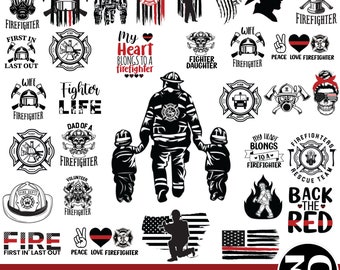 firefighter svg, Dad firefighter svg, Red Line Flag SVG, fighter life svg, Firefighter Wife, Cross stitch svg, US flag svg, Fire dept svg.