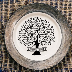 15 People Family Tree Svg, Family Tree Svg 15 Members, 15 Heart Tree ...