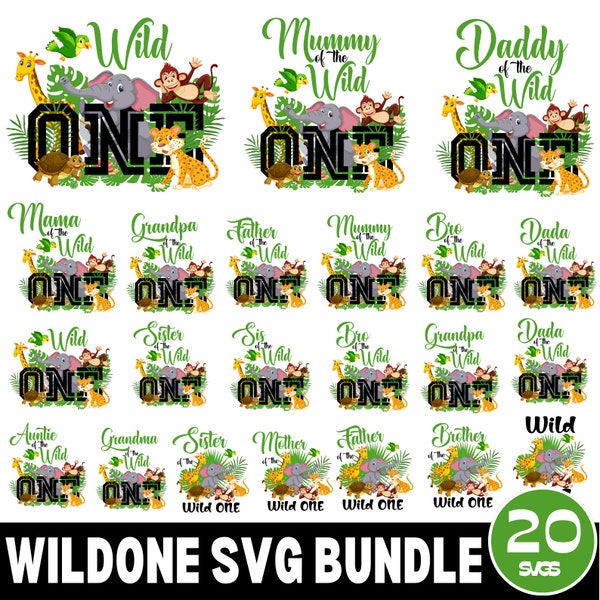 Wild One Family Matching png ,Mother of the wild one png,  Zoo Animal  Png, Jungle Safari designs Lion giraffe, Family Matching 1st Birthday