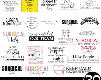 Surgical Tech SVG Bundle,Surgical technical svg  Design,Surgical Technologist, Surgical Technician svg, eps, dxf, ai, png, Files For Cricut