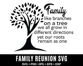 Our Roots Run Deep Shirt Design SVG - Family Reunion Tree SVG Custom with Family Name - arbre de vie svg