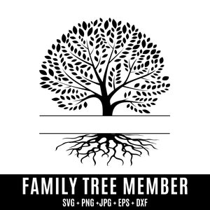 Family Tree Svg Members Family Reunion Svg Family Tree Png - Etsy