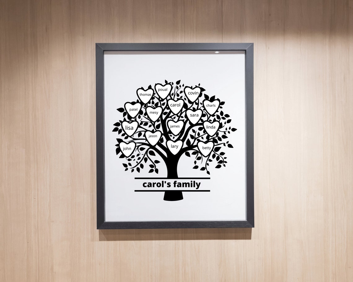 15 People Family Tree Svg Family Reunion Svg Custom Family | Etsy