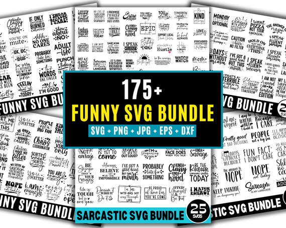 175+ Funny Quotes SVG Bundle,Sarcastic svg Bundle, Funny Sayings svg, Sarcasm Svg Bundle, Sarcastic Sayings Svg Bundle, Sarcastic Quotes Svg