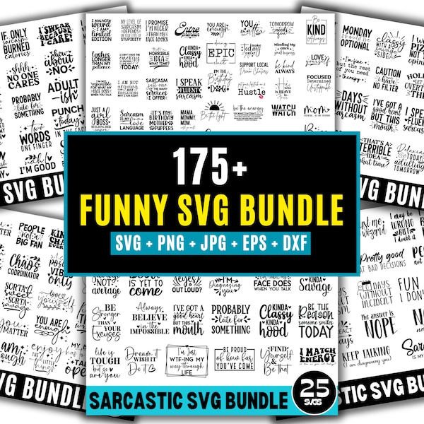 175+ Funny Quotes SVG Bundle,Sarcastic svg Bundle, Funny Sayings svg, Sarcasm Svg Bundle, Sarcastic Sayings Svg Bundle, Sarcastic Quotes Svg