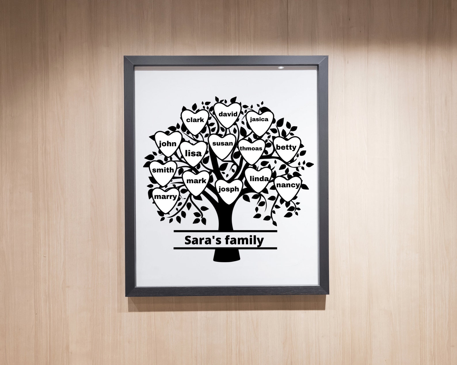 Family Tree Svg 14 Members, Family Reunion Svg, Custom Family Tree Svg ...