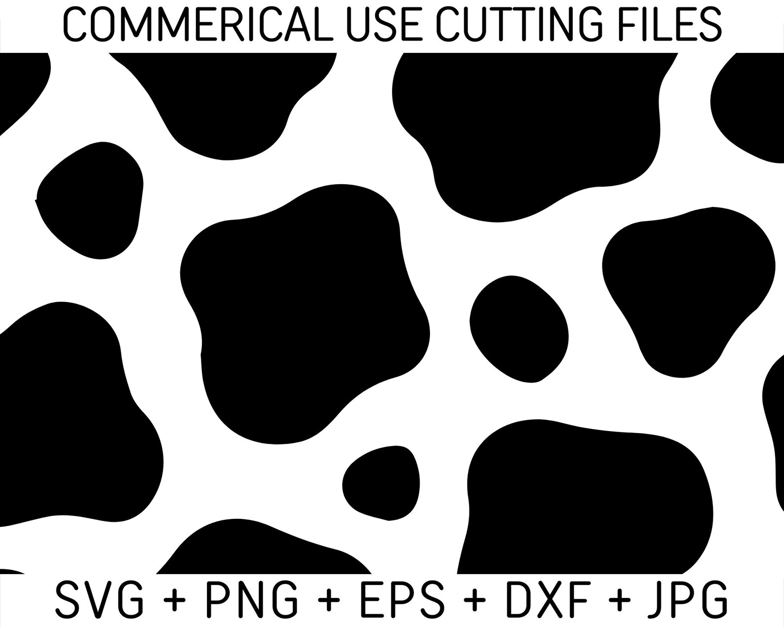 Cow Print Svg Bundle Tiger Print Svg Zebra Print Svg - Etsy