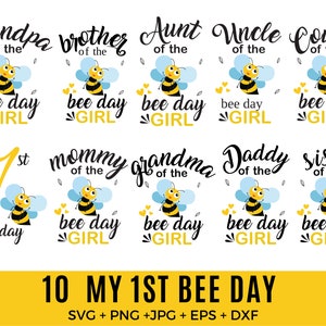 Mein 1. Bienen-Tag, erster Geburtstag, süßer 1. Geburtstag, Biene erster Geburtstag, 1