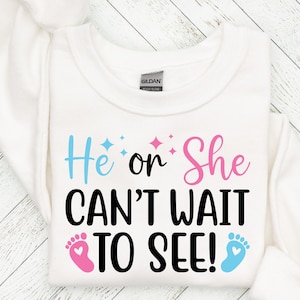 Roze of blauw we houden van je svg, roze of blauwe mama, papa hou van je SVG, gender Reveal svg, gender Reveal shirt svg, voetafdruk baby