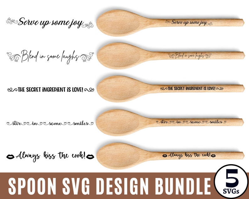 Spoon SVG Bundle, Funny Cooking Svg, Spatula Quotes, Kitchen Svg ...