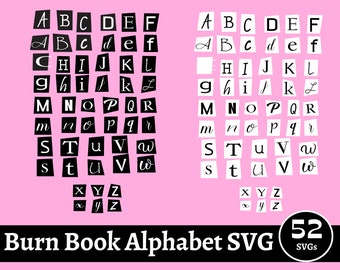 58 Burn book Svg, Burn book fonte svg, Burn book fonte para cricut svg, Burn book svg, design de sublimação, download digital instantâneo