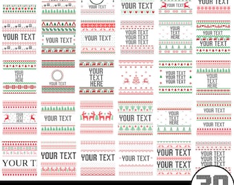 30 Ugly Sweater SVG Bundle, Christmas Ugly Sweater Templates, Ugly Sweater Svg, Christmas svg, Ugly Sweater Font Svg for Cricut, Silhouette