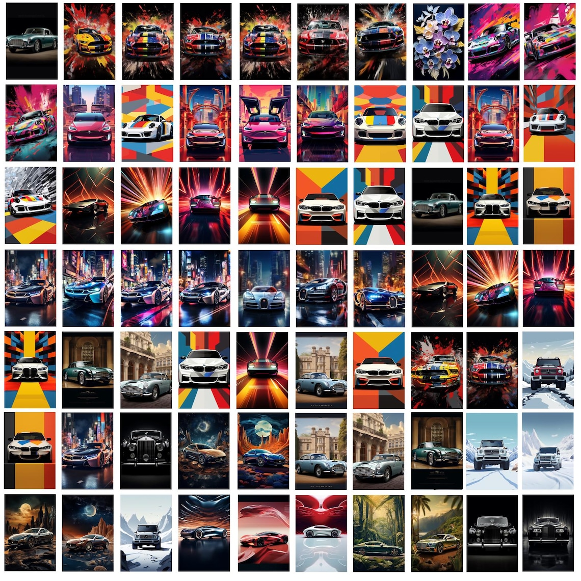 Car Posters Midjourney Designs PNG, Car Poster Designs, Digital Art ...
