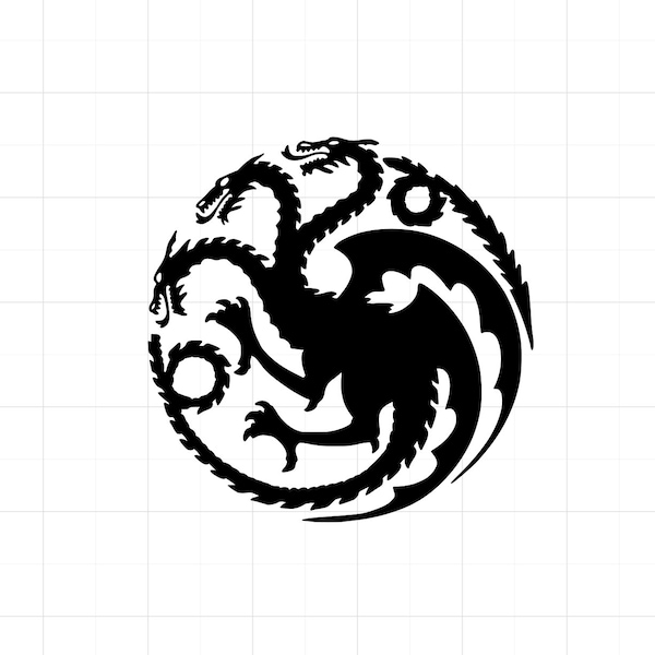 Game of Thrones House Targaryen Logo Vinyl Decal